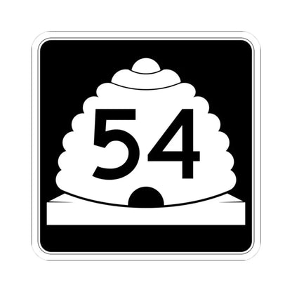Utah SR 54 (Utah) (Road Sign) STICKER Vinyl Kiss-Cut Decal 3 Inch White - The Sticker Space