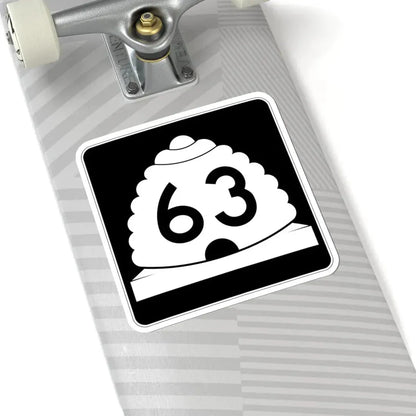 Utah SR 63 (Utah) (Road Sign) STICKER Vinyl Kiss-Cut Decal - The Sticker Space