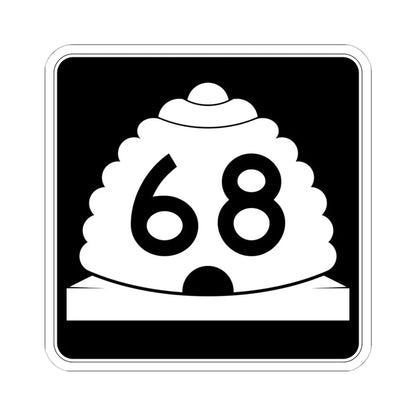 Utah SR 68 (Utah) (Road Sign) STICKER Vinyl Kiss-Cut Decal 6 Inch White - The Sticker Space