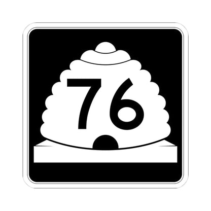 Utah SR 76 (Utah) (Road Sign) STICKER Vinyl Kiss-Cut Decal 4 Inch White - The Sticker Space