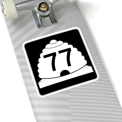 Utah SR 77 (Utah) (Road Sign) STICKER Vinyl Kiss-Cut Decal - The Sticker Space