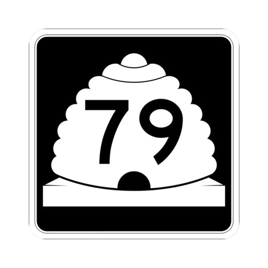Utah SR 79 (Utah) (Road Sign) STICKER Vinyl Kiss-Cut Decal 2 Inch White - The Sticker Space