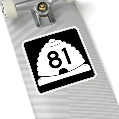 Utah SR 81 (Utah) (Road Sign) STICKER Vinyl Kiss-Cut Decal - The Sticker Space