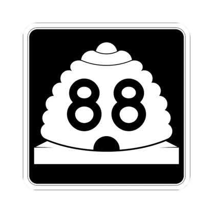 Utah SR 88 (Utah) (Road Sign) STICKER Vinyl Kiss-Cut Decal 2 Inch White - The Sticker Space