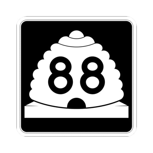 Utah SR 88 (Utah) (Road Sign) STICKER Vinyl Kiss-Cut Decal 2 Inch White - The Sticker Space