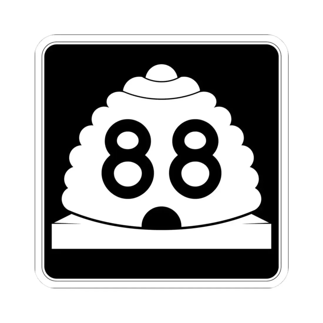 Utah SR 88 (Utah) (Road Sign) STICKER Vinyl Kiss-Cut Decal 3 Inch White - The Sticker Space