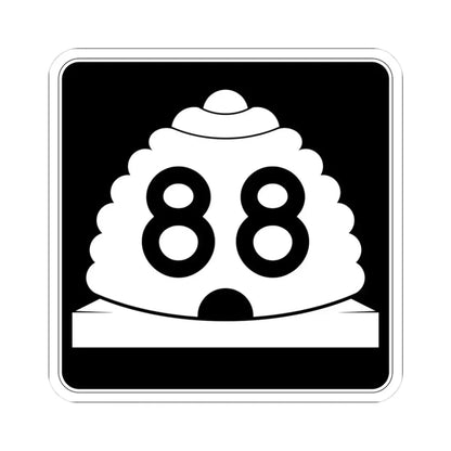 Utah SR 88 (Utah) (Road Sign) STICKER Vinyl Kiss-Cut Decal 3 Inch White - The Sticker Space