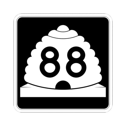 Utah SR 88 (Utah) (Road Sign) STICKER Vinyl Kiss-Cut Decal 4 Inch White - The Sticker Space