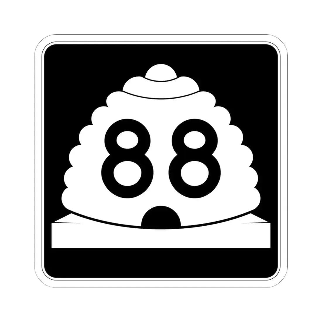 Utah SR 88 (Utah) (Road Sign) STICKER Vinyl Kiss-Cut Decal 6 Inch White - The Sticker Space