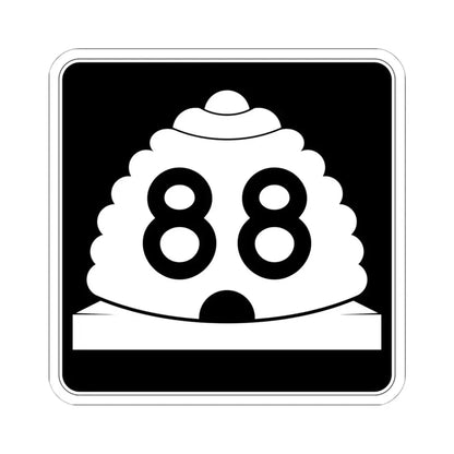 Utah SR 88 (Utah) (Road Sign) STICKER Vinyl Kiss-Cut Decal 6 Inch White - The Sticker Space