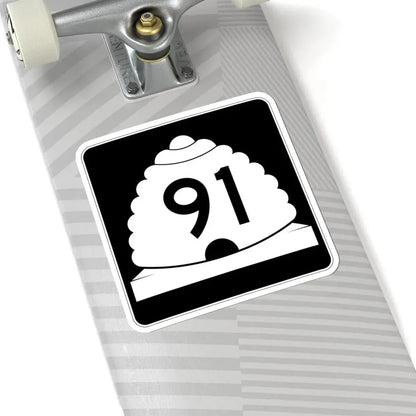 Utah SR 91 (Utah) (Road Sign) STICKER Vinyl Kiss-Cut Decal - The Sticker Space