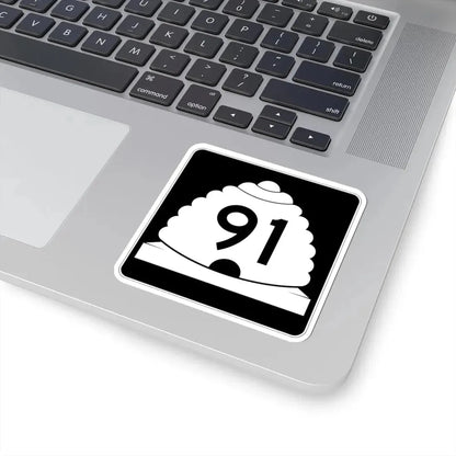 Utah SR 91 (Utah) (Road Sign) STICKER Vinyl Kiss-Cut Decal - The Sticker Space