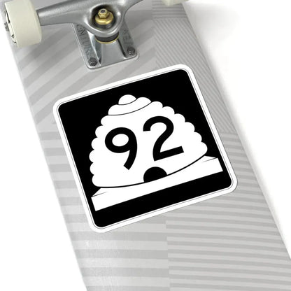 Utah SR 92 (Utah) (Road Sign) STICKER Vinyl Kiss-Cut Decal - The Sticker Space