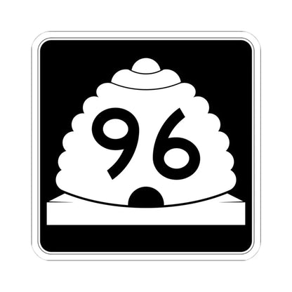 Utah SR 96 (Utah) (Road Sign) STICKER Vinyl Kiss-Cut Decal 4 Inch White - The Sticker Space