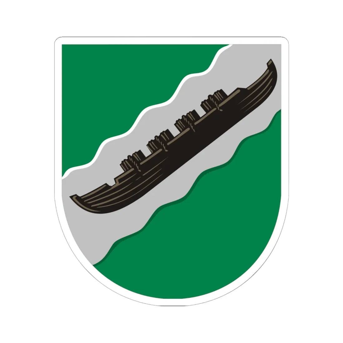 Utajärvi.vaakuna (Finland) (Coat of Arms) STICKER Vinyl Kiss-Cut Decal 6 Inch White - The Sticker Space