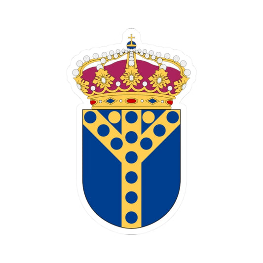 Utbetalningsmyndigheten vapen (Sweden) (Coat of Arms) STICKER Vinyl Kiss-Cut Decal 2 Inch White - The Sticker Space