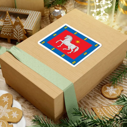 Utena County flag (Lithuania) STICKER Vinyl Kiss-Cut Decal - The Sticker Space