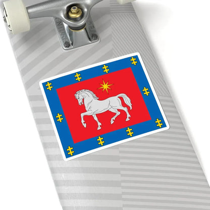 Utena County flag (Lithuania) STICKER Vinyl Kiss-Cut Decal - The Sticker Space