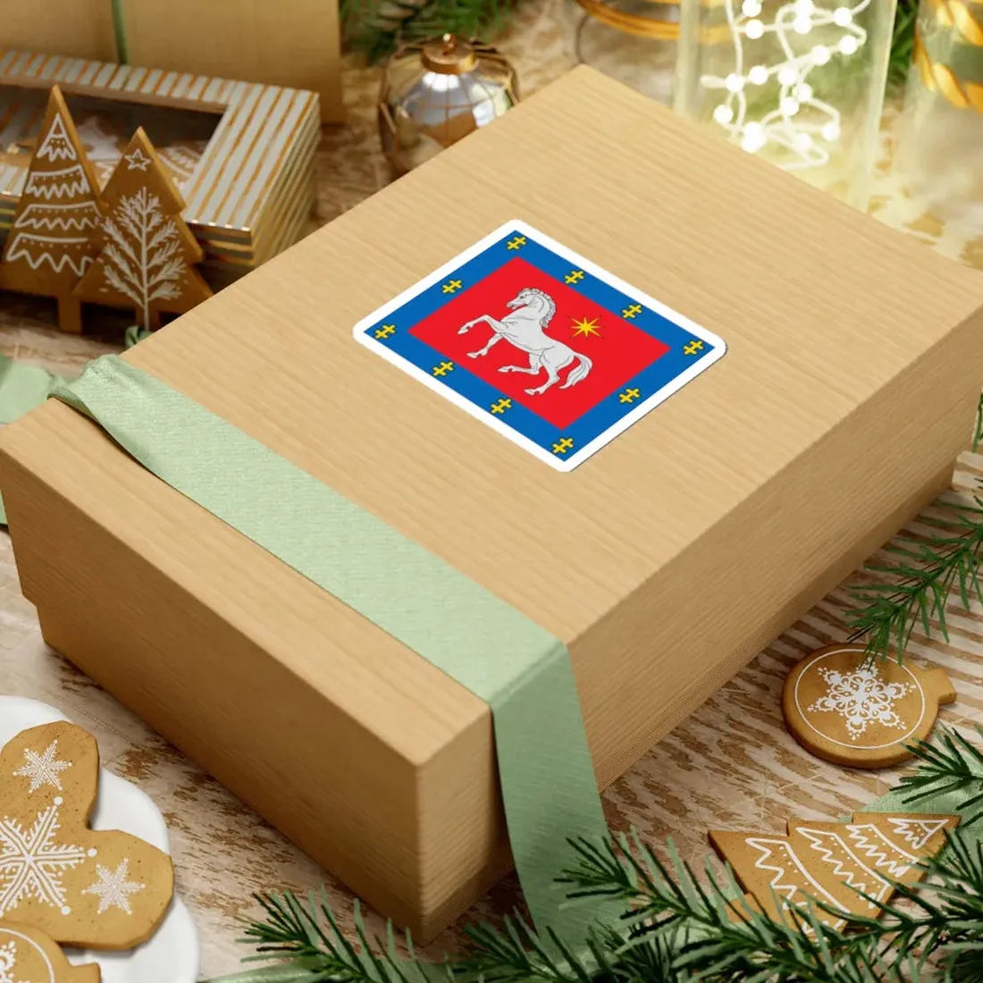 Utena County flag (Lithuania) STICKER Vinyl Kiss-Cut Decal - The Sticker Space