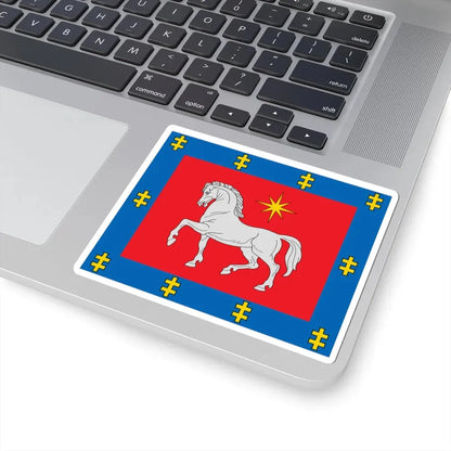 Utena County flag (Lithuania) STICKER Vinyl Kiss-Cut Decal - The Sticker Space