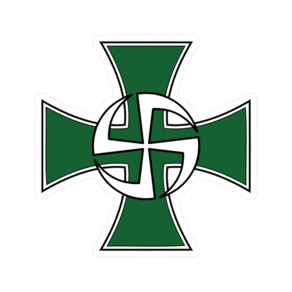 Utin Jääkärirykmentin joukko-osastoristi (Finland) (Coat of Arms) STICKER Vinyl Kiss-Cut Decal 2 Inch White - The Sticker Space