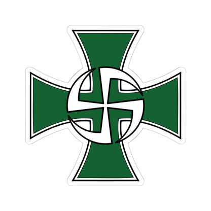 Utin Jääkärirykmentin joukko-osastoristi (Finland) (Coat of Arms) STICKER Vinyl Kiss-Cut Decal 6 Inch White - The Sticker Space