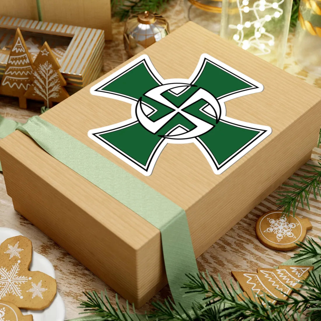 Utin Jääkärirykmentin joukko-osastoristi (Finland) (Coat of Arms) STICKER Vinyl Kiss-Cut Decal - The Sticker Space