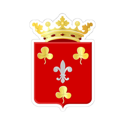 Utingeradeel wapen (Netherlands) (Coat of Arms) STICKER Vinyl Kiss-Cut Decal 6 Inch White - The Sticker Space