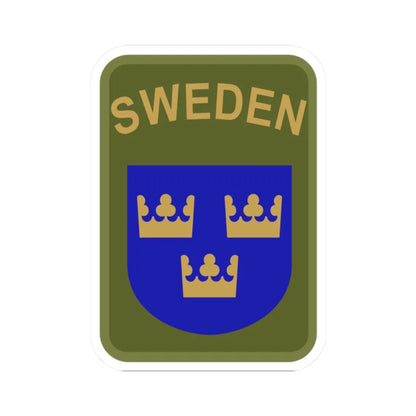 Utlandsstyrkan (Sweden) (Coat of Arms) STICKER Vinyl Kiss-Cut Decal 2 Inch White - The Sticker Space