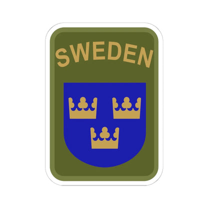 Utlandsstyrkan (Sweden) (Coat of Arms) STICKER Vinyl Kiss-Cut Decal 6 Inch White - The Sticker Space