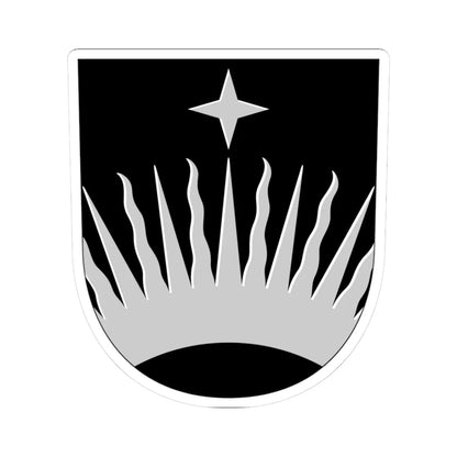 Utsjoki.vaakuna (Finland) (Coat of Arms) STICKER Vinyl Kiss-Cut Decal 3 Inch White - The Sticker Space