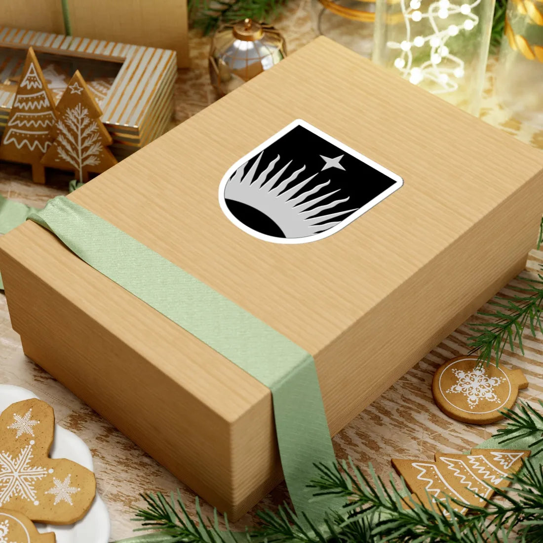 Utsjoki.vaakuna (Finland) (Coat of Arms) STICKER Vinyl Kiss-Cut Decal - The Sticker Space