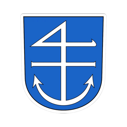 Uttwil-blazon (Switzerland) (Coat of Arms) STICKER Vinyl Kiss-Cut Decal 3 Inch White - The Sticker Space