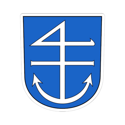 Uttwil-blazon (Switzerland) (Coat of Arms) STICKER Vinyl Kiss-Cut Decal 6 Inch White - The Sticker Space