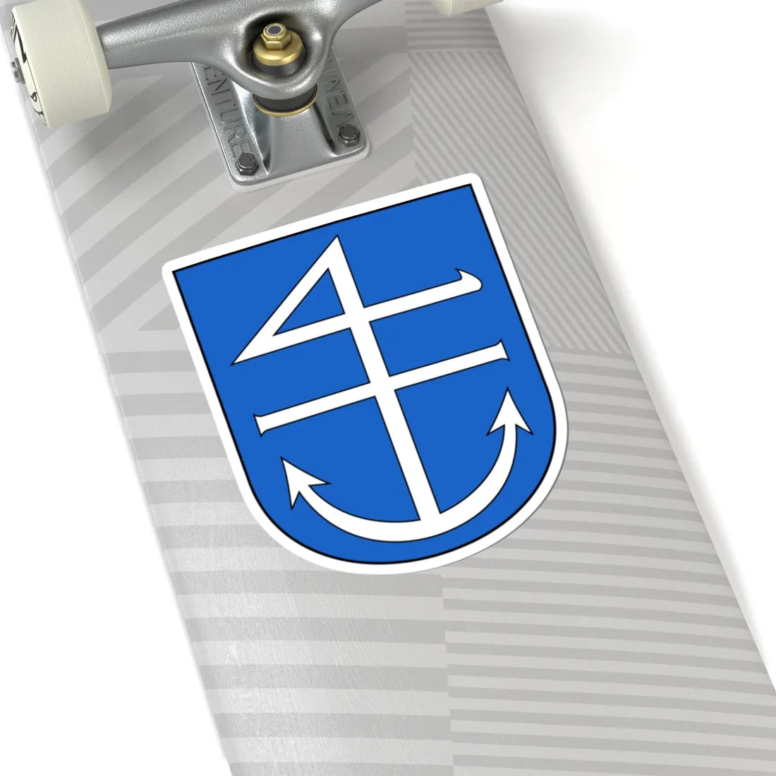 Uttwil-blazon (Switzerland) (Coat of Arms) STICKER Vinyl Kiss-Cut Decal - The Sticker Space