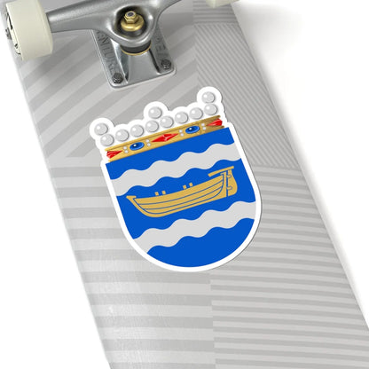 Uudenmaan historiallisen maakunnan vaakuna (Finland) (Coat of Arms) STICKER Vinyl Kiss-Cut Decal - The Sticker Space