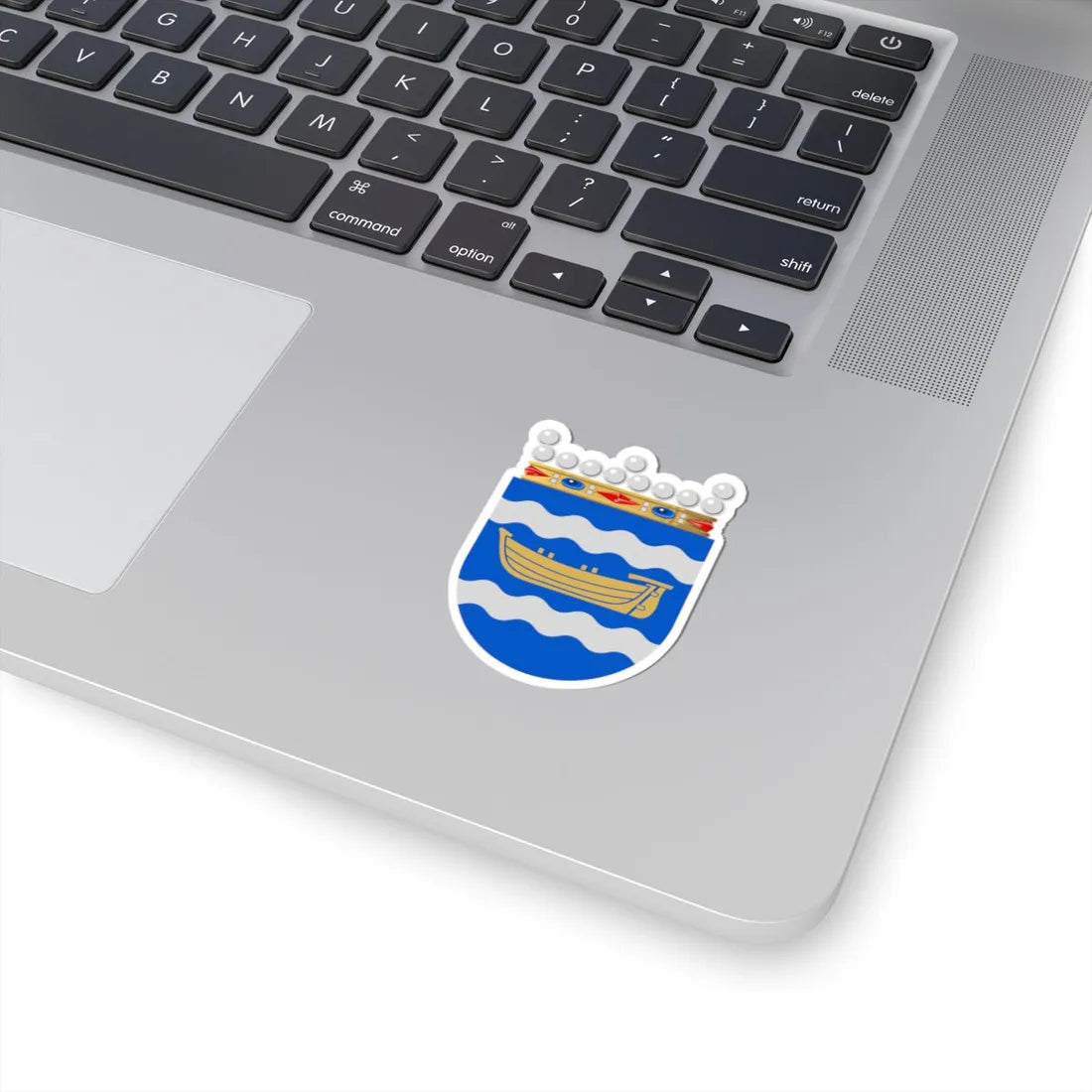 Uudenmaan historiallisen maakunnan vaakuna (Finland) (Coat of Arms) STICKER Vinyl Kiss-Cut Decal - The Sticker Space