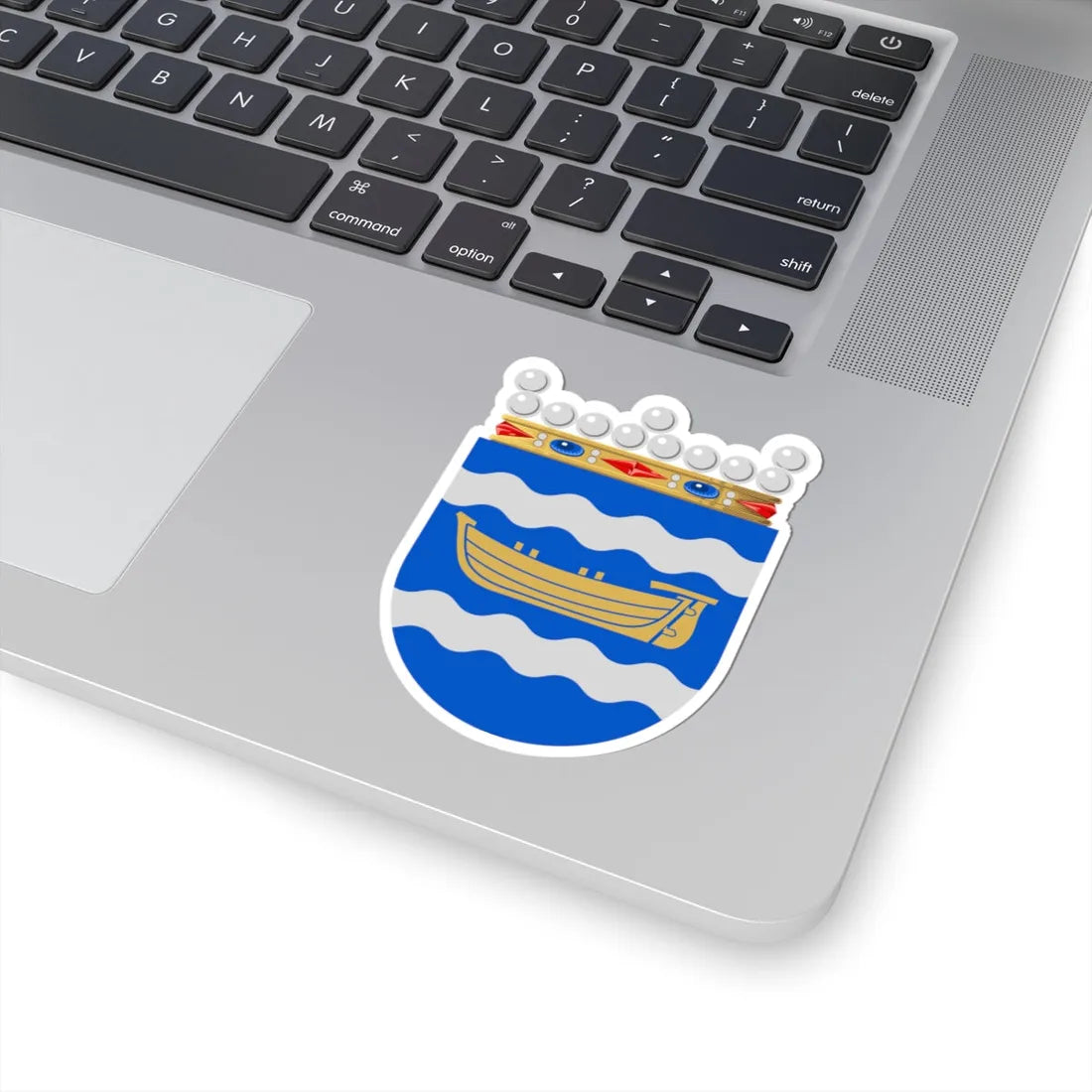 Uudenmaan lääni.vaakuna (Finland) (Coat of Arms) STICKER Vinyl Kiss-Cut Decal - The Sticker Space