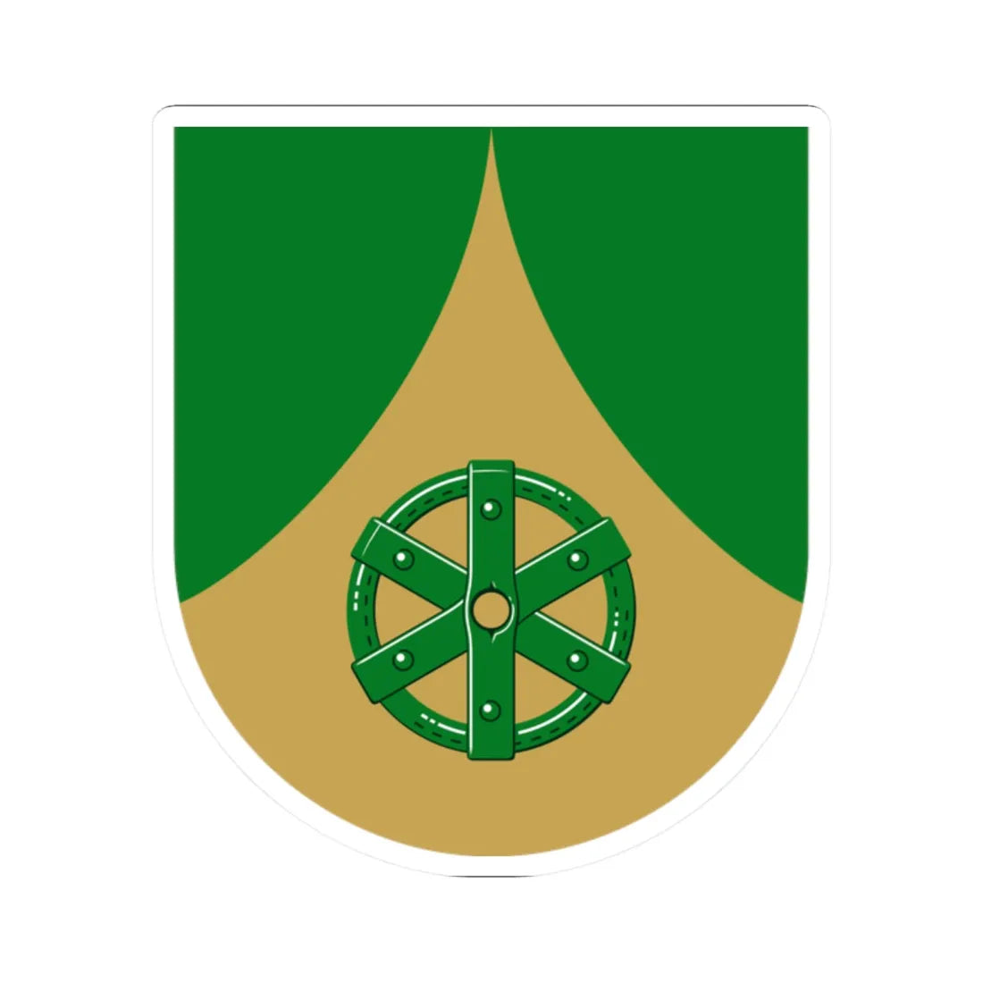 Uurainen.vaakuna (Finland) (Coat of Arms) STICKER Vinyl Kiss-Cut Decal 2 Inch White - The Sticker Space