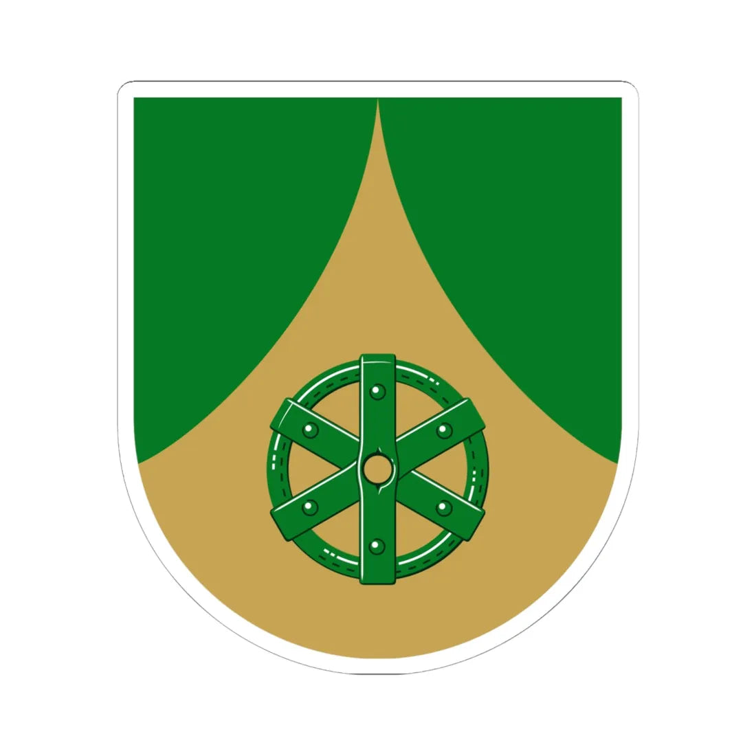 Uurainen.vaakuna (Finland) (Coat of Arms) STICKER Vinyl Kiss-Cut Decal 6 Inch White - The Sticker Space