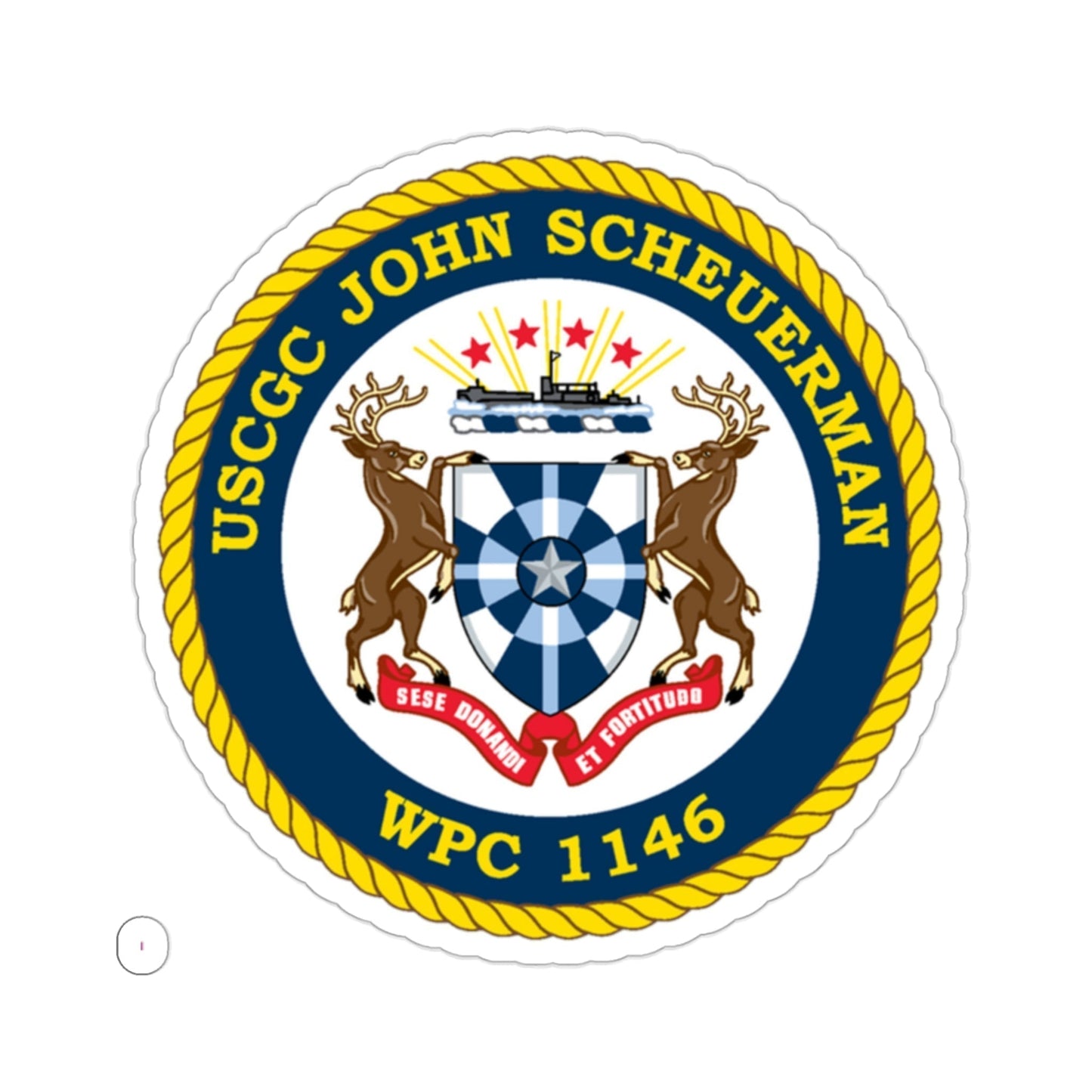 UUSCGC John Scheuerman WPC 1146 (U.S. Coast Guard) STICKER Vinyl Die-Cut Decal-2 Inch-The Sticker Space