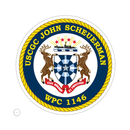 UUSCGC John Scheuerman WPC 1146 (U.S. Coast Guard) STICKER Vinyl Die-Cut Decal-3 Inch-The Sticker Space