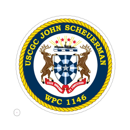 UUSCGC John Scheuerman WPC 1146 (U.S. Coast Guard) STICKER Vinyl Die-Cut Decal-4 Inch-The Sticker Space