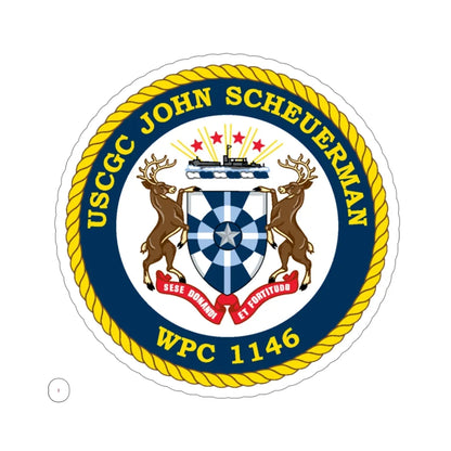 UUSCGC John Scheuerman WPC 1146 (U.S. Coast Guard) STICKER Vinyl Die-Cut Decal 4 Inch - The Sticker Space