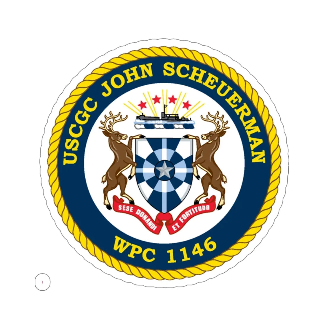 UUSCGC John Scheuerman WPC 1146 (U.S. Coast Guard) STICKER Vinyl Die-Cut Decal 5 Inch - The Sticker Space