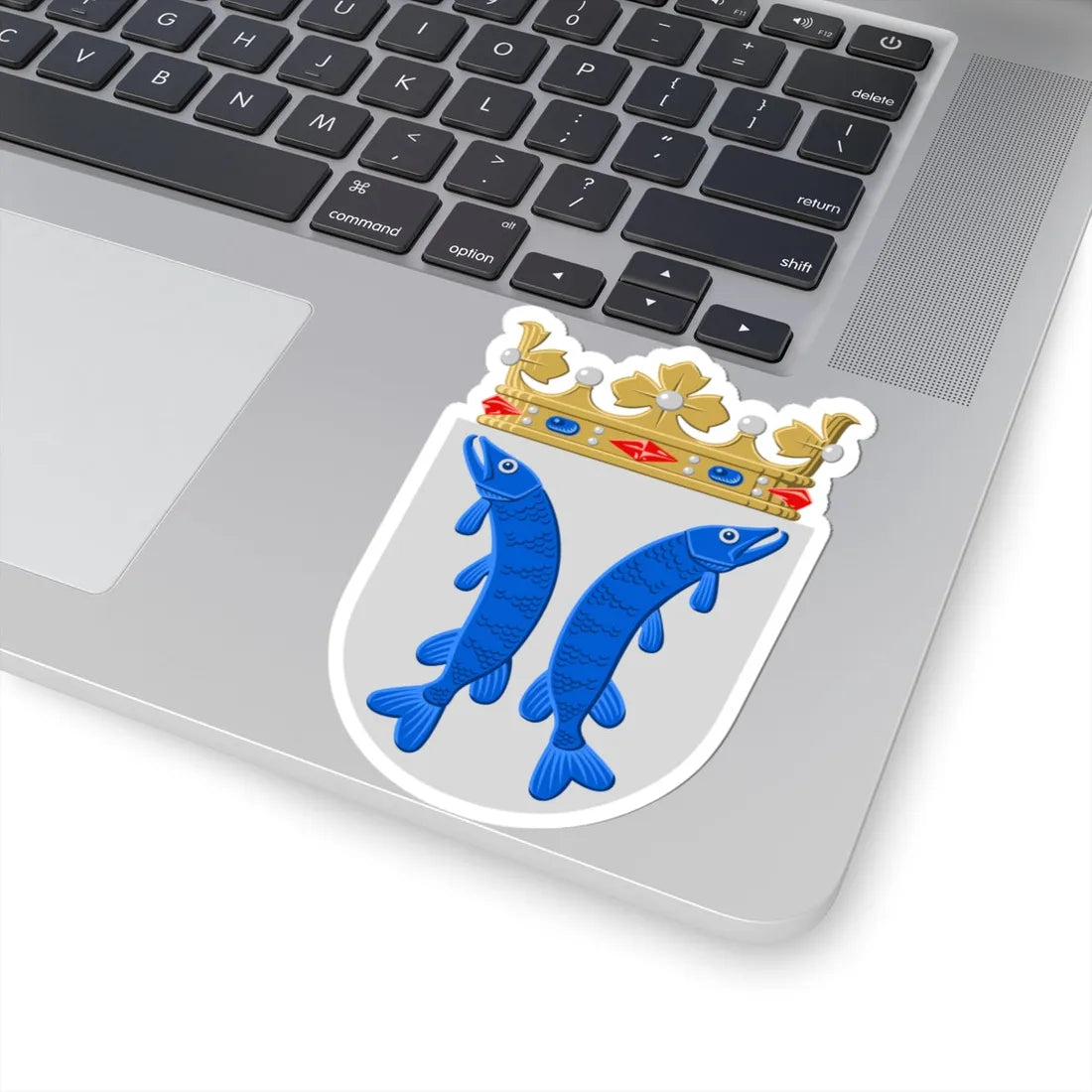Uusikaupunki.vaakuna (Finland) (Coat of Arms) STICKER Vinyl Kiss-Cut Decal - The Sticker Space