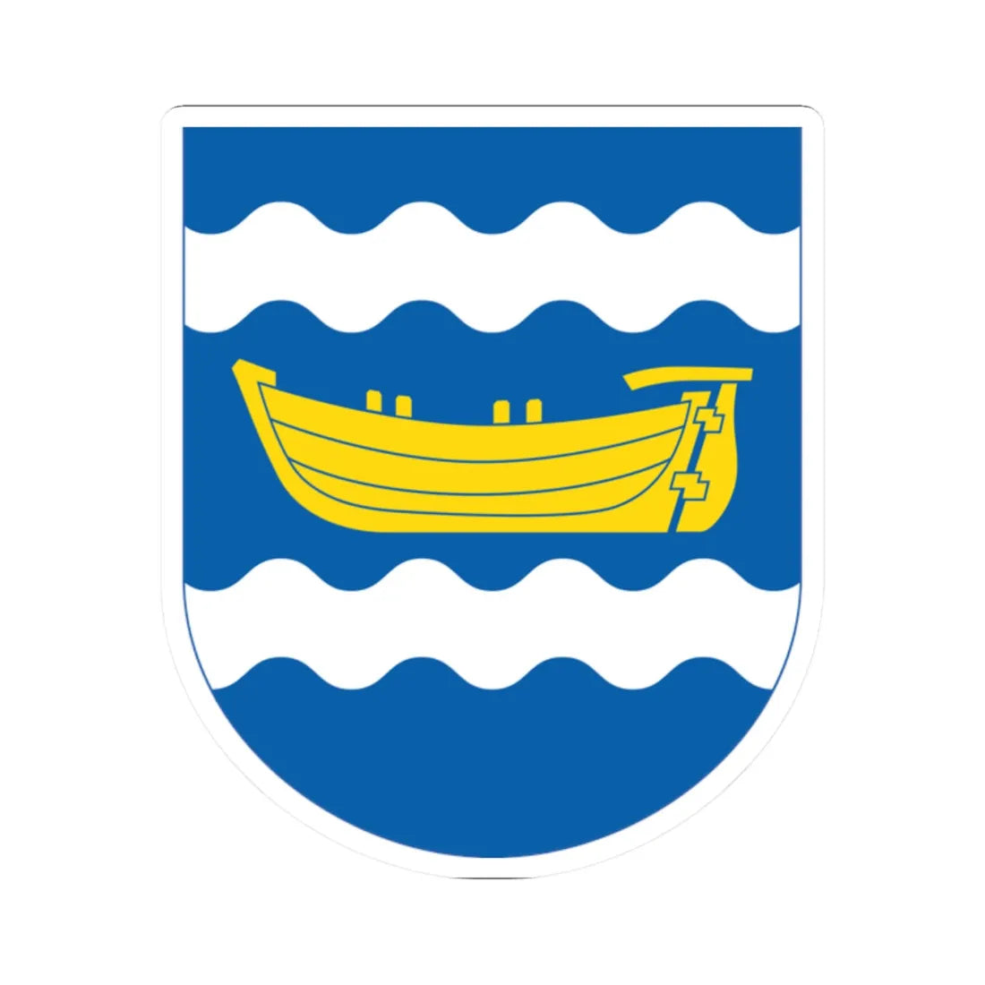 Uusimaa.vaakuna (Finland) (Coat of Arms) STICKER Vinyl Kiss-Cut Decal 2 Inch White - The Sticker Space