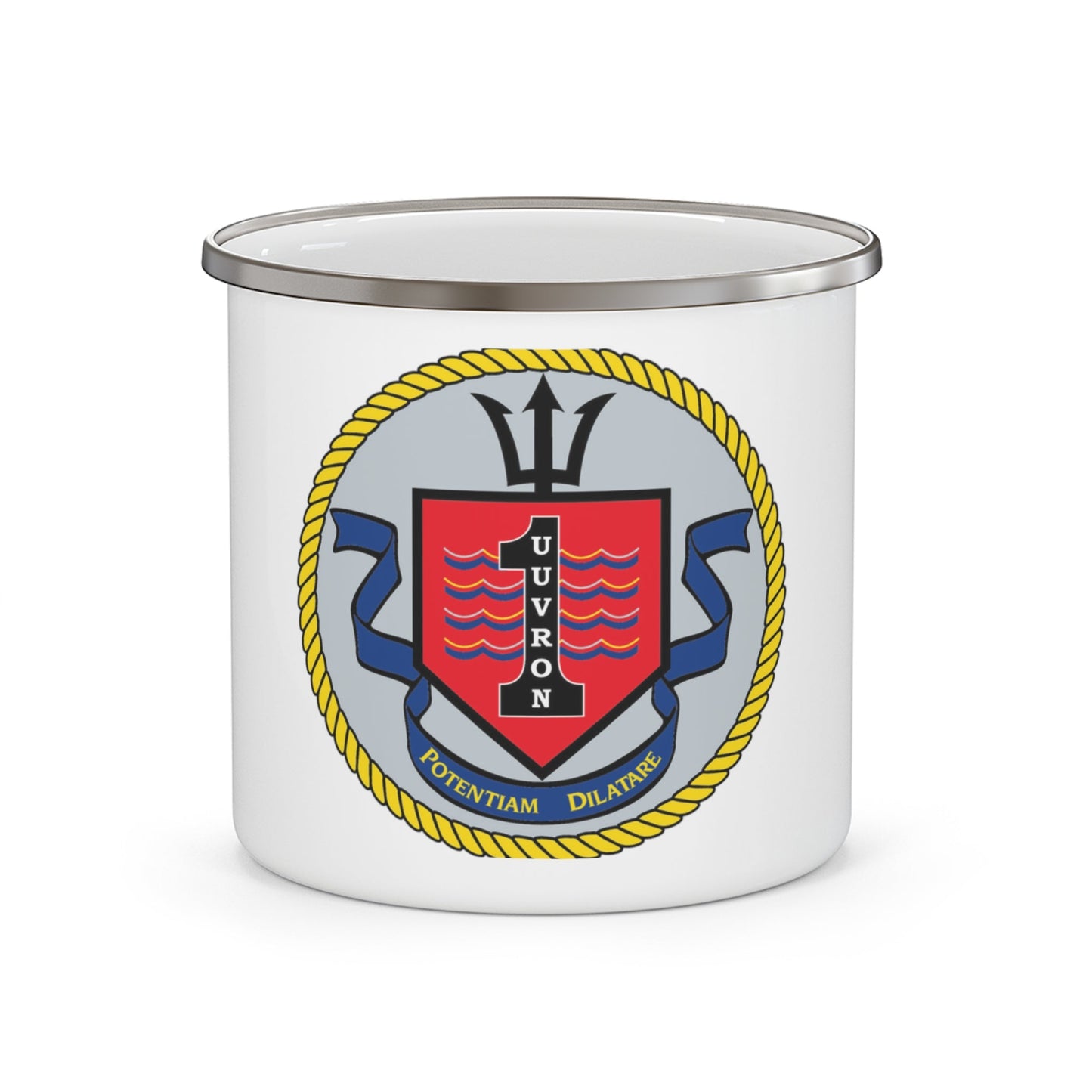 UUVRON 1 (U.S. Navy) Enamel Mug 12oz-12oz-The Sticker Space