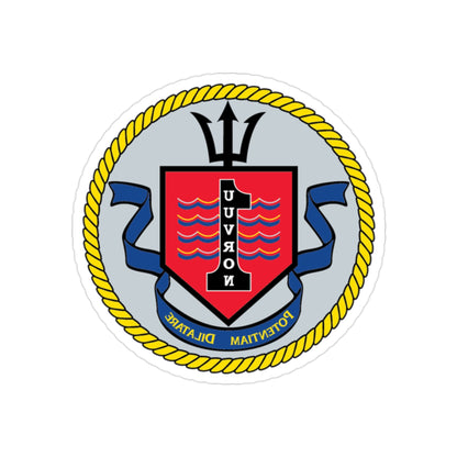 UUVRON 1 (U.S. Navy) REVERSE PRINT Transparent STICKER-2" × 2"-The Sticker Space