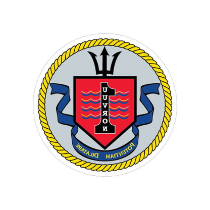 UUVRON 1 (U.S. Navy) REVERSE PRINT Transparent STICKER-3" × 3"-The Sticker Space